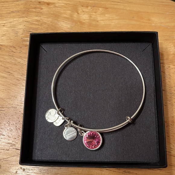 Alex and Ani Pink Gem Bangle - Picture 3 of 3